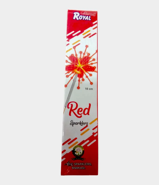 #25 10 cm Red Sparklers
